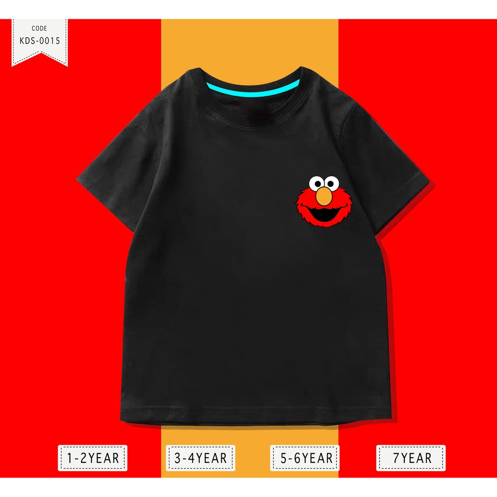 Baju Anak Elmo / Kaos Distro DTF Anak Laki Laki dan Perempuan / Unisex / Motif Kartun