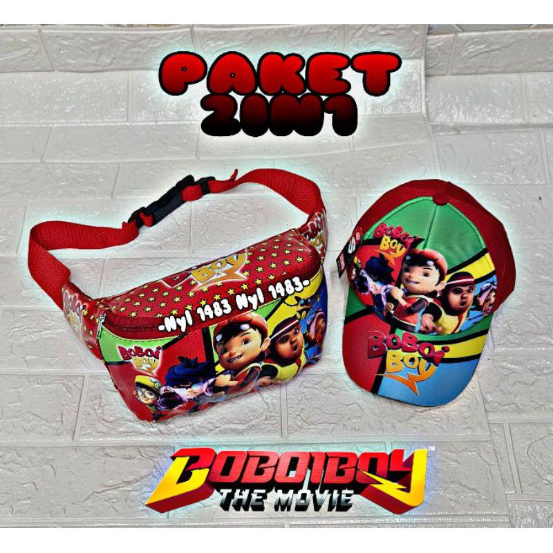 Waistbag/Tas Selempang Anak Laki-Laki Karakter Super Hero Murah