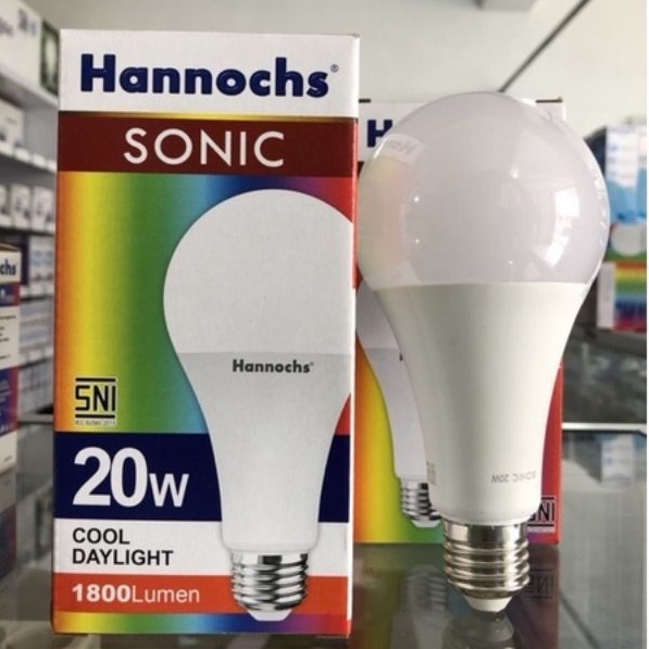 Lampu led hannochs sonic 20 watt nyala putih