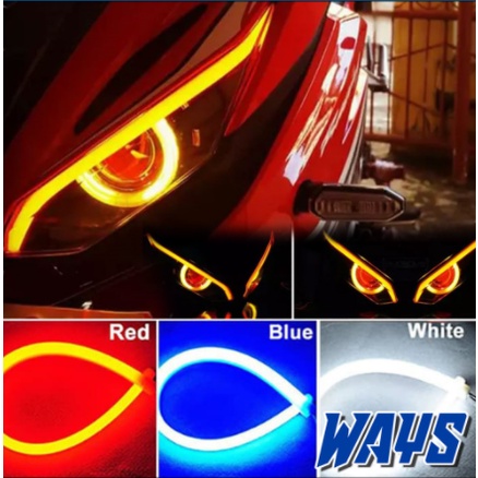 [L017] Lampu Alis 30 CM Senja LED Mobil Motor Nmax Vario CBR CB 150R Vixion R15 R25 GSX Ninja 250 FI