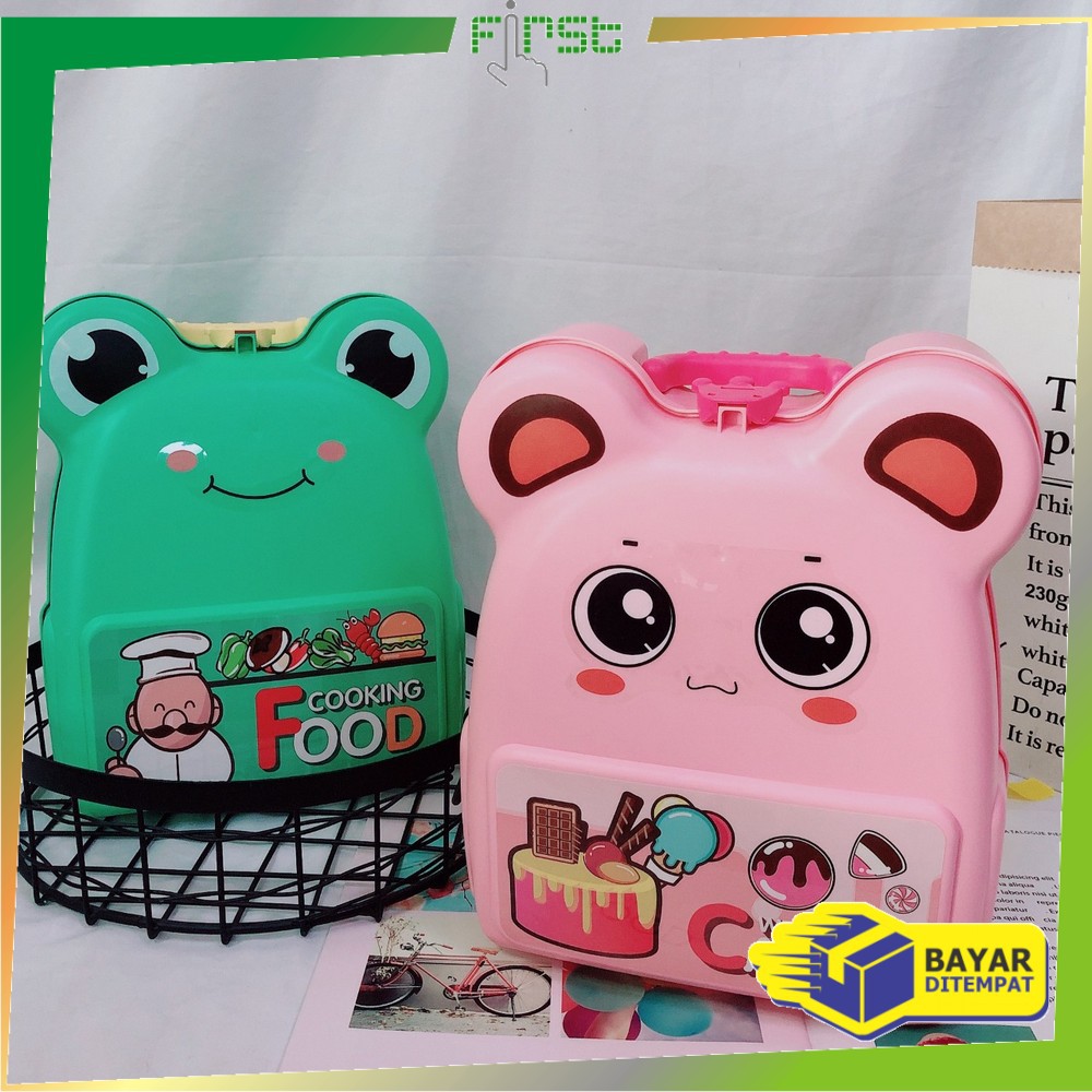 *COD*FH-M108 Mainan Kitchen Set Tas Ransel Anak Set Dapur Mainan Masak Masakan Wastafel / Ice Cream