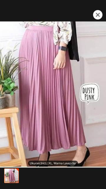 ROK plisket tebal.spandek mayung