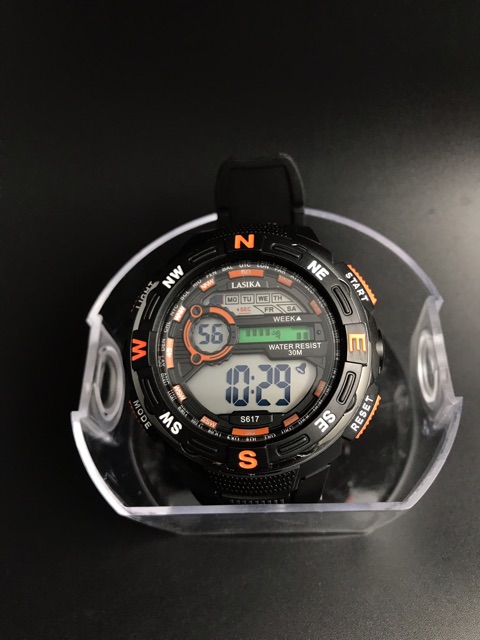 Jam tangan lasika 617 anti air sporty digital fashion warch diameter 5cm