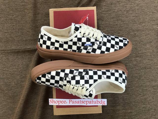 OBRAL VANS PREMIUM AUTHENTIC CHECKERBOARD LIGHT GUM WAFFLE DT MADE IN CHINA