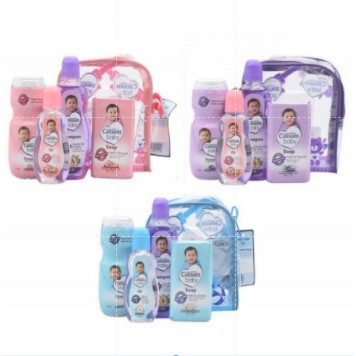 Cussons Baby Mini Gift Bag Set Daily Essential Pack / mi gift / cussons / cussons baby / sabun bayi / bedak bayi / baby oil / shampoo bayi / peralatan mandi bayi / perawatan rambut bayi / perawatan kulit bayi