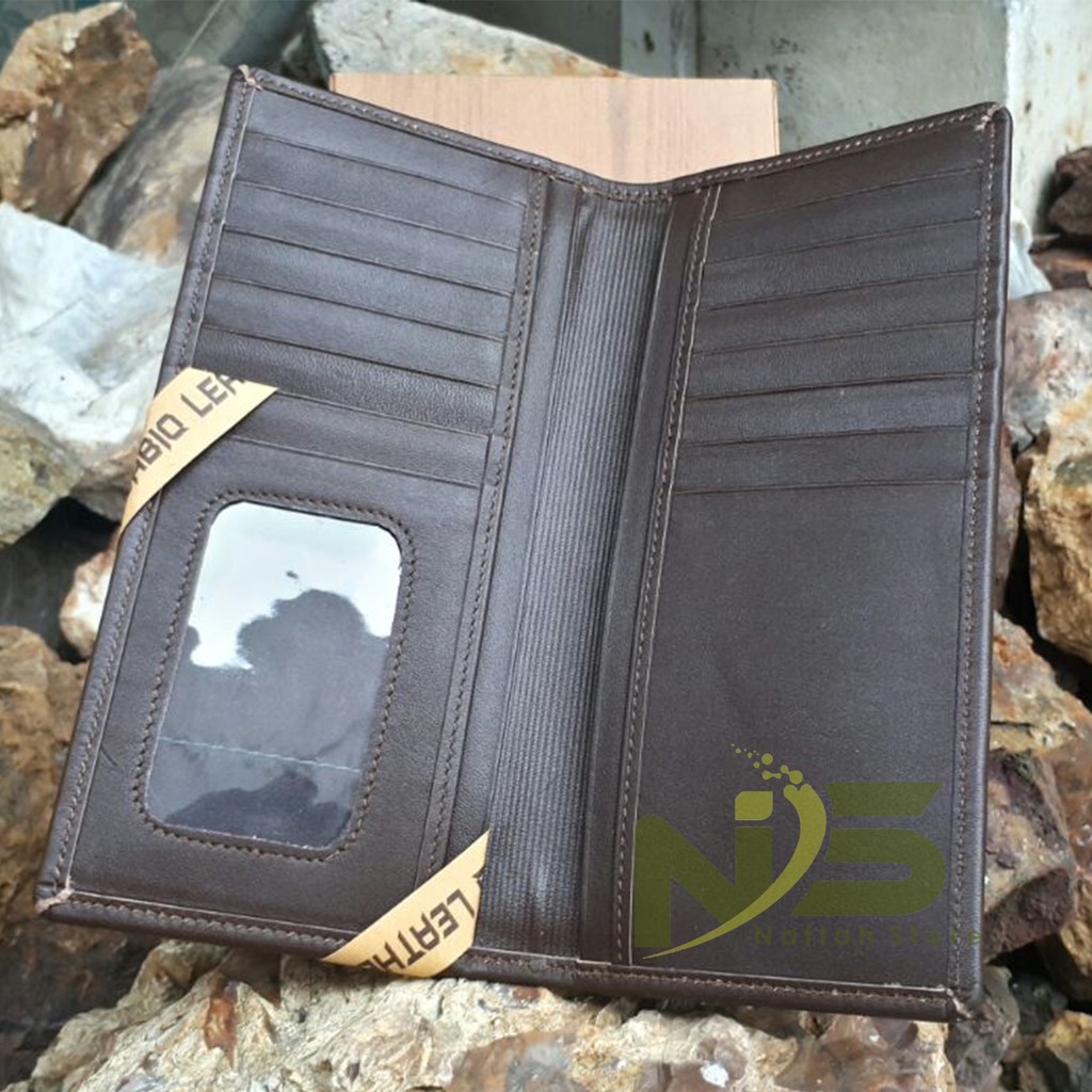 DOMPET PRIA PANJANG KULIT ASLI GARUT | DAVID JONES 38-08 HITAM