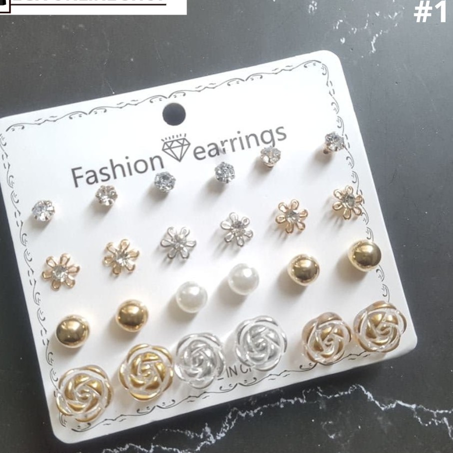 ➰CKK➰ Anting Earrings SET FA51 Import Model Wanita