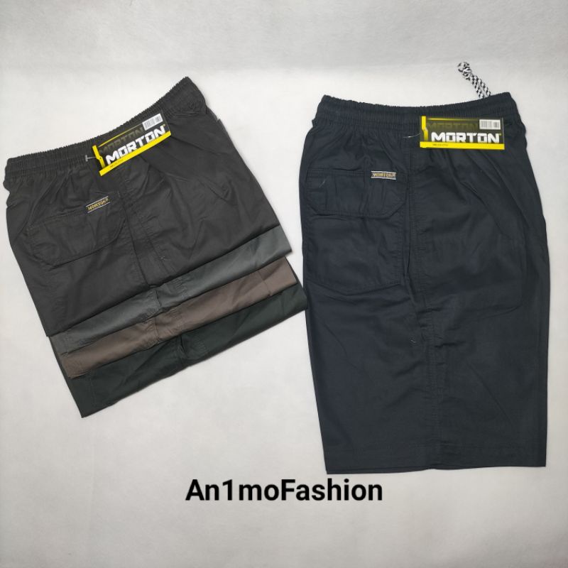 Celana Santai Pria Morton 5 Warna +/- 53cm / Celana Pendek / Celana Ponggol Pria