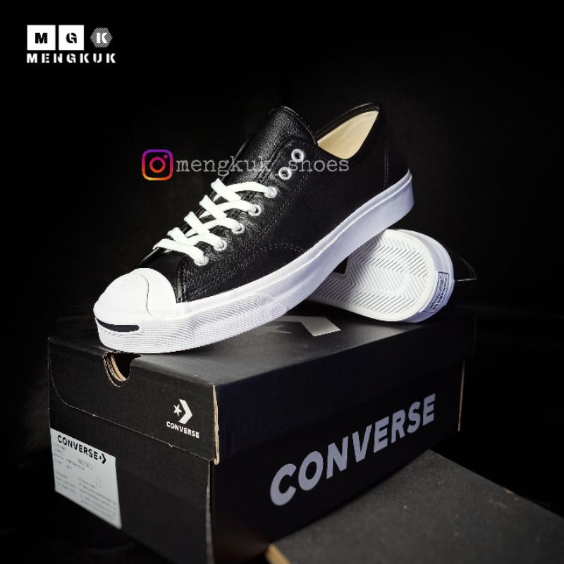 Converse Jack Purcell Ox Leather BLACK 