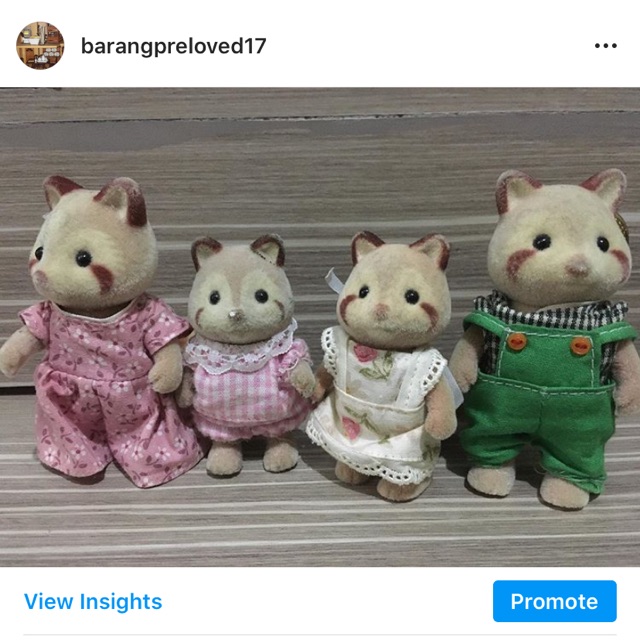 Red mulberry panda sylvanian families