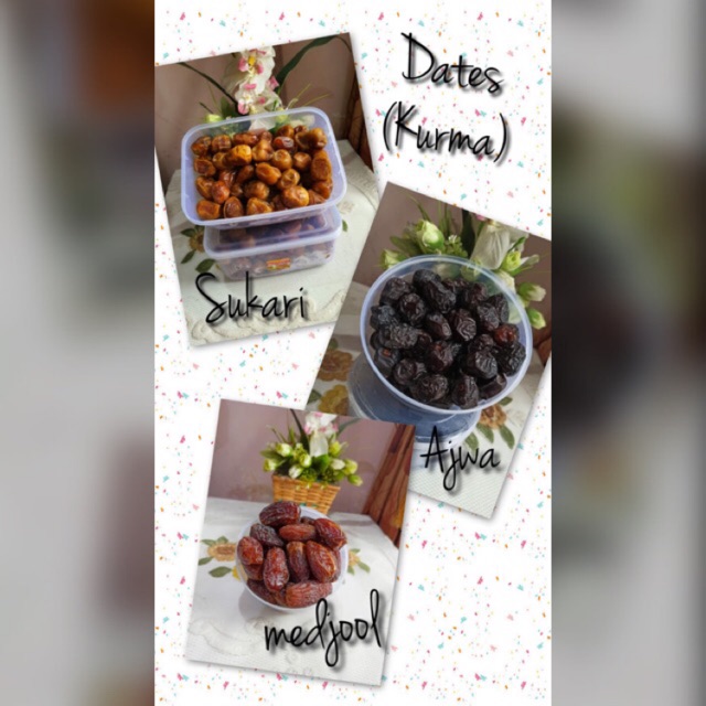 

Kurma sukari, ajwa & madjool