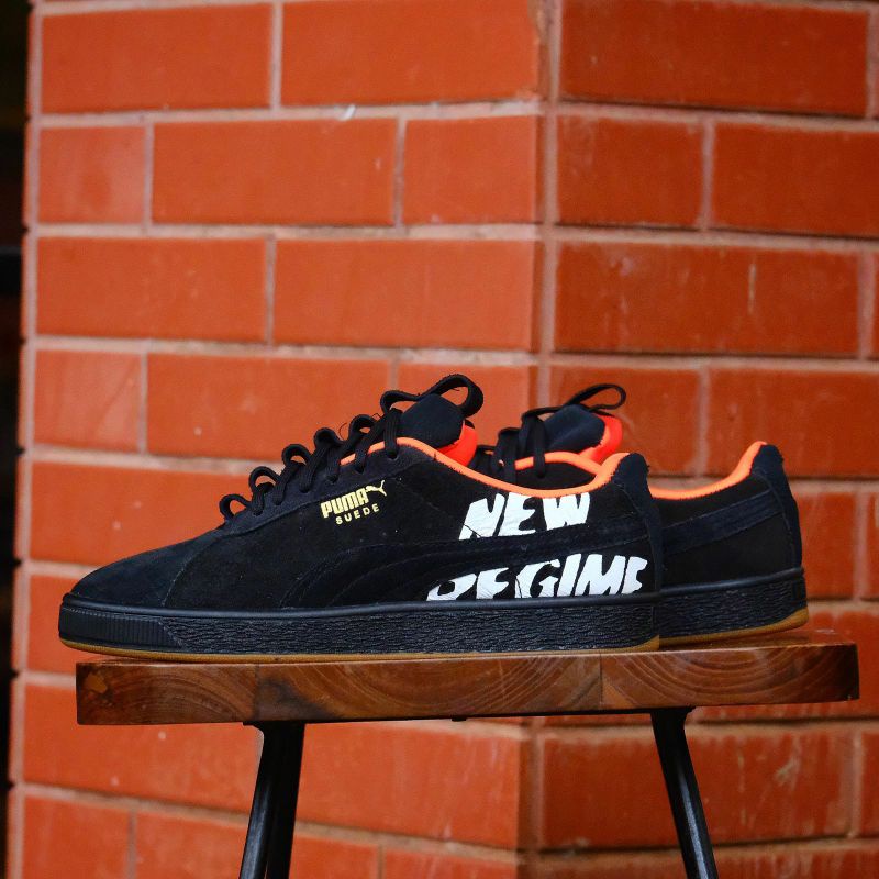 Sepatu puma suede new regime black