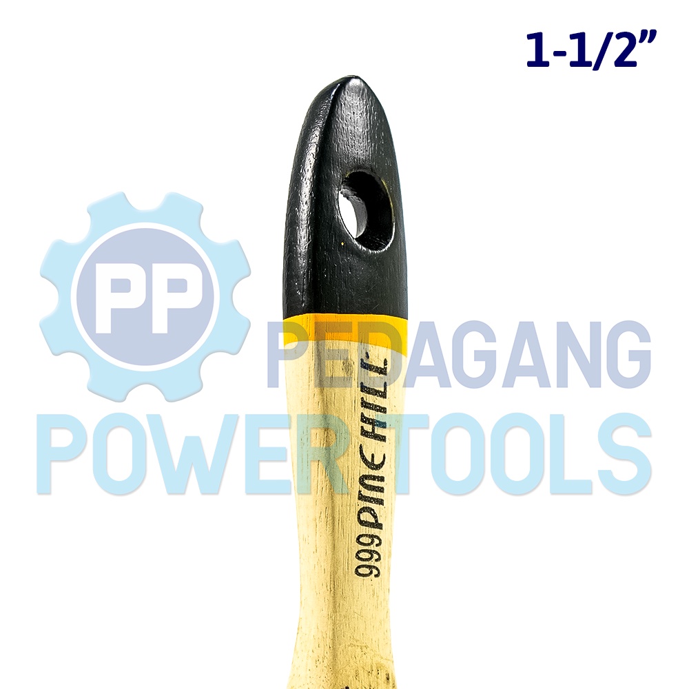 PH-999 KUAS CAT 1.5&quot; INCH GAGANG KAYU KOAS KWAS CAT TEMBOK PAINT BRUSH