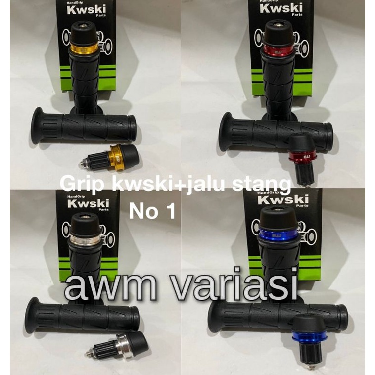 TERMURAH HANDGRIP MODEL KAZE KIRI KANAN EMPUK+JALU STANG BERKUALITAS UNIVERSAL SEMUA MOTOR