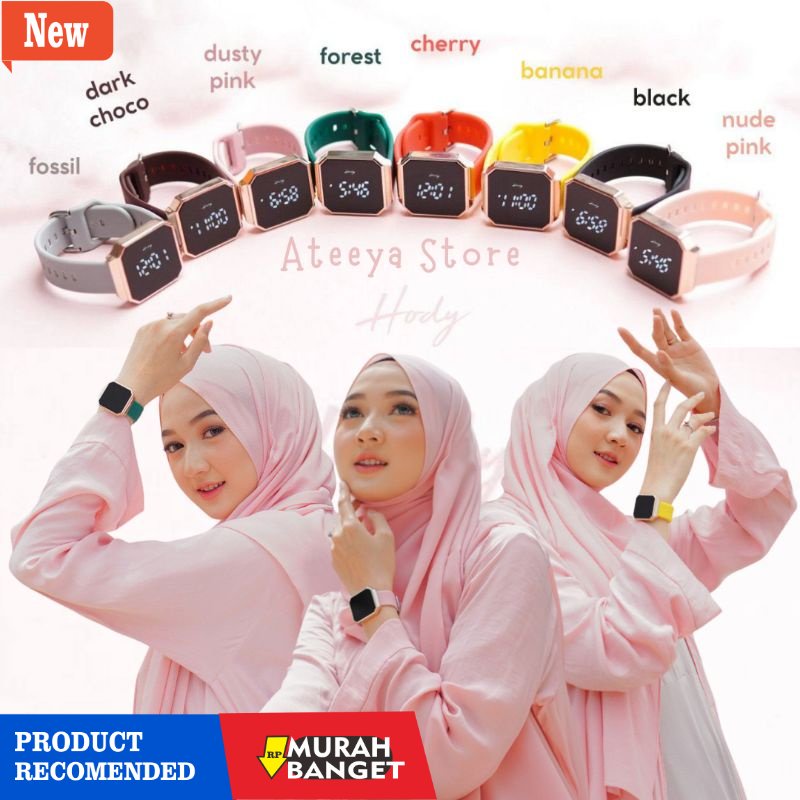 Jam digital wanita terbaik- Hody - HW 02 by Hody Watch Garansi Original Jam Tangan Hody READY Tali R