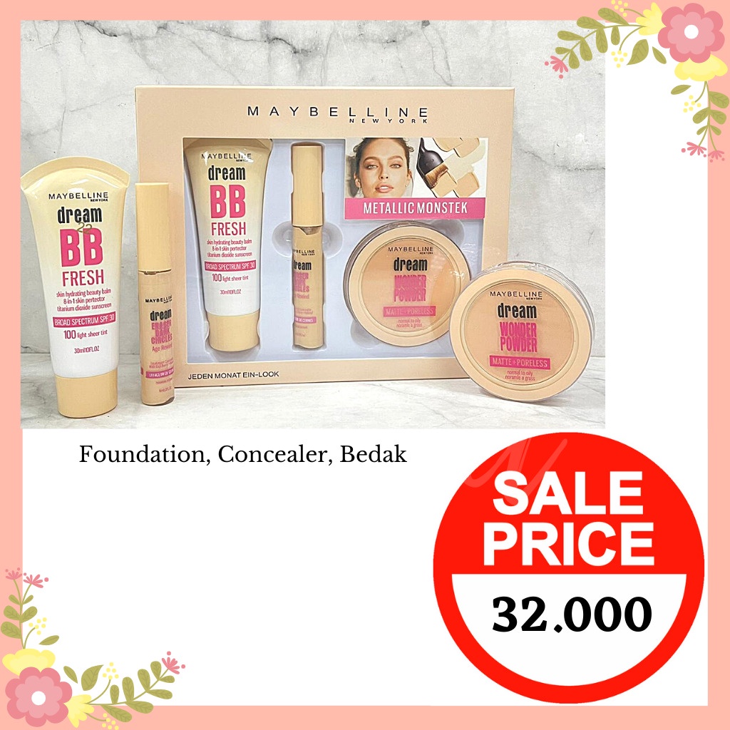 BIG SALE PAKET MAKE-UP MAYBELIN ISI 3 !!!