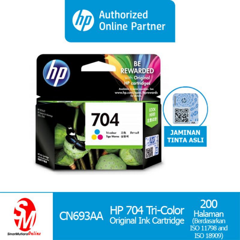 Tinta HP 704 Cartridge Color