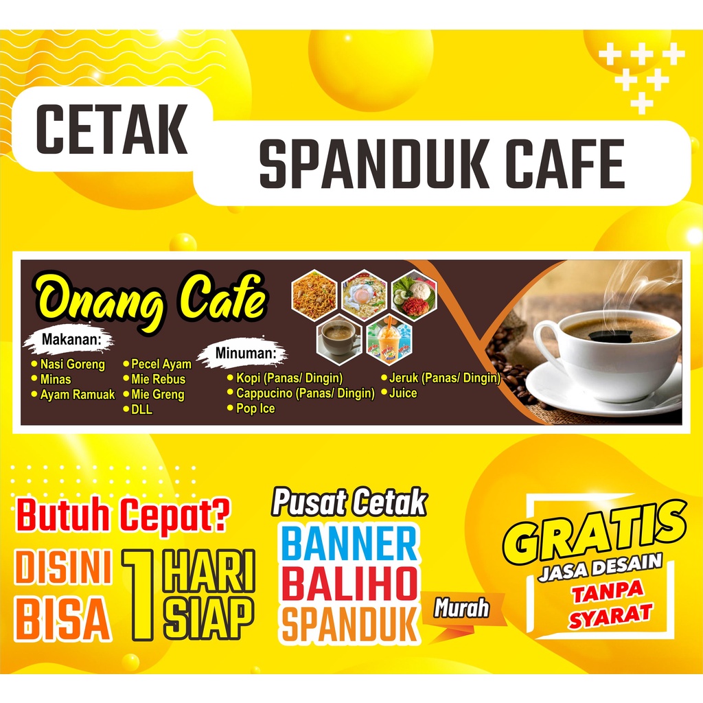 Spanduk Jualan Spanduk Rumah Makan Spanduk Restoran Spanduk Cafe Spanduk Toko