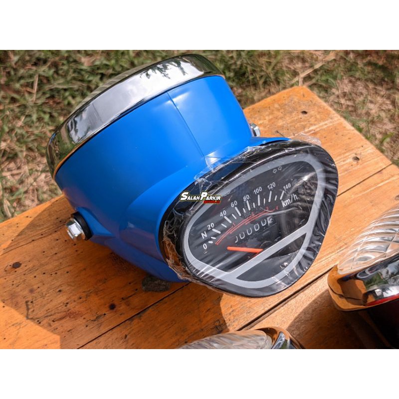 Head Lamp Honda 69/S90 Set biru lampu depan honda castrol honda 69 honda clasic antik aksesoris moto