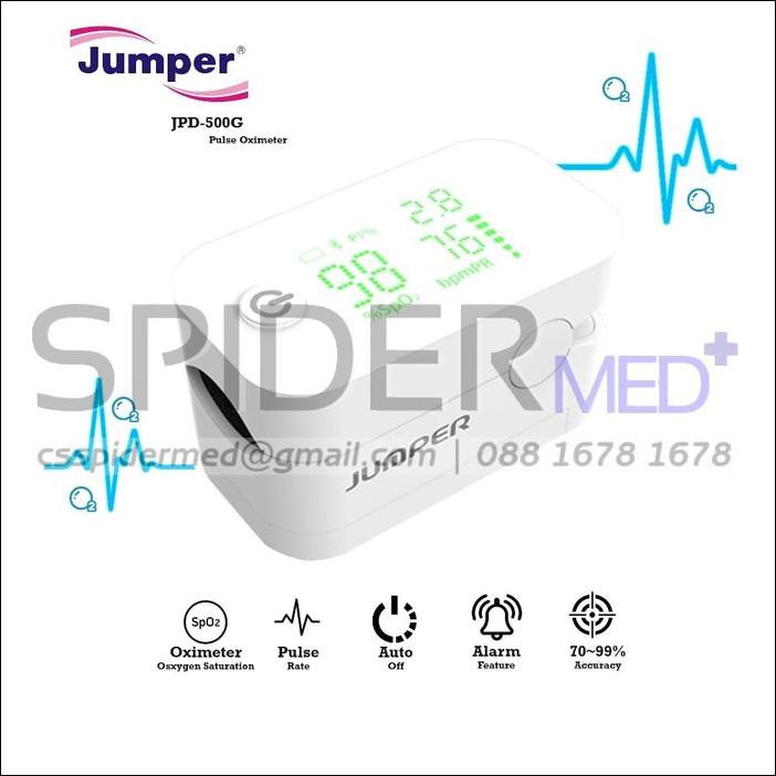 Kualitas Terbaik - Jumper Jpd 500G Pulse Oximeter Bluetooth Spo2 Oxymetri Jpd500G
