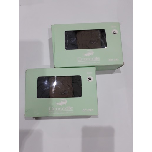 1 Box Isi 3 pcs Crocodile 242 | CD / Celana Dalam Sempak Kolor Kancut Pria Cowok Dewasa COD Kusuma