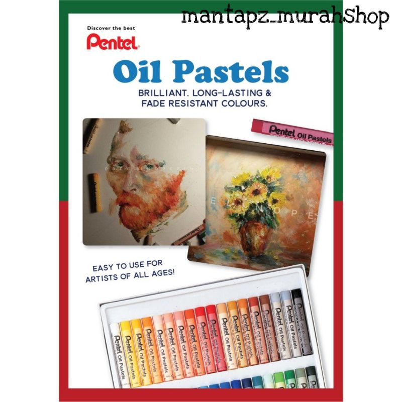 

PENTEL Oil Pastels PHN-12 warna /Crayon stick (/SET)