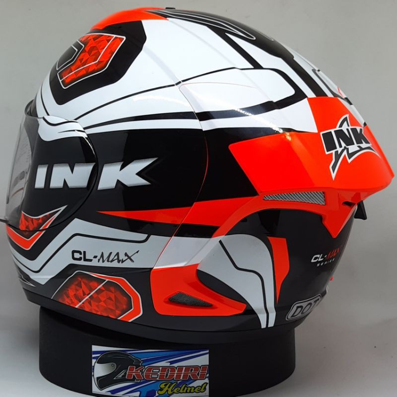 Helm INK CL MAX seri 5 yellow red fluo-4