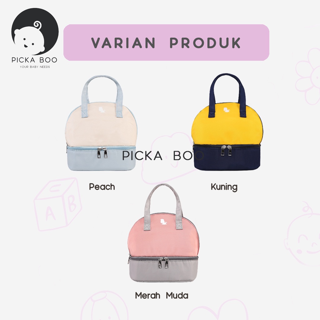 PICKA BOO Cooler Bag Asi Thermal Insulated FREE ICE GELL