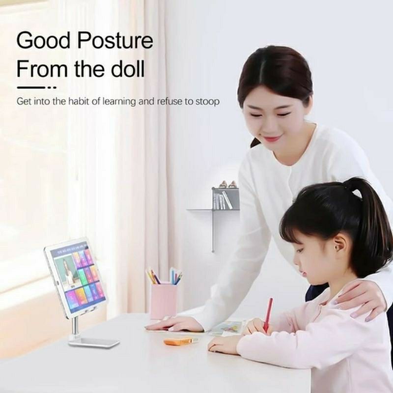 ADJUST STAND HOLDER FOR HANDPHONE &amp; TABLET DUDUKAN HP UNIVERSAL KUALITAS BAGUS