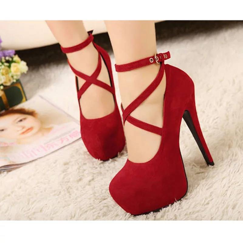 ZPT-sepatu high heels silang wanita HB-09