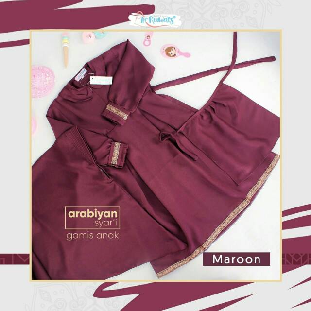 Gamis arabiyan syari by arruwais Gamis syari couple