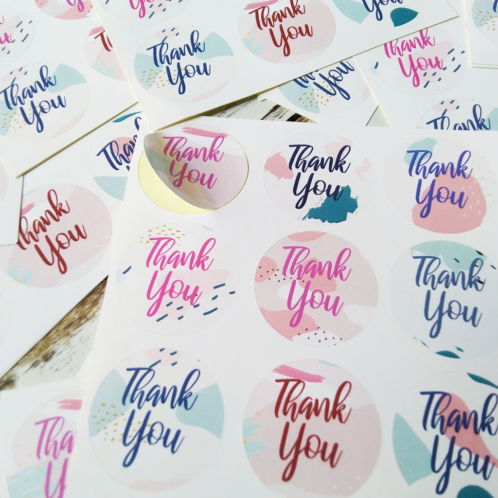 

STICKER THANK YOU BULAT