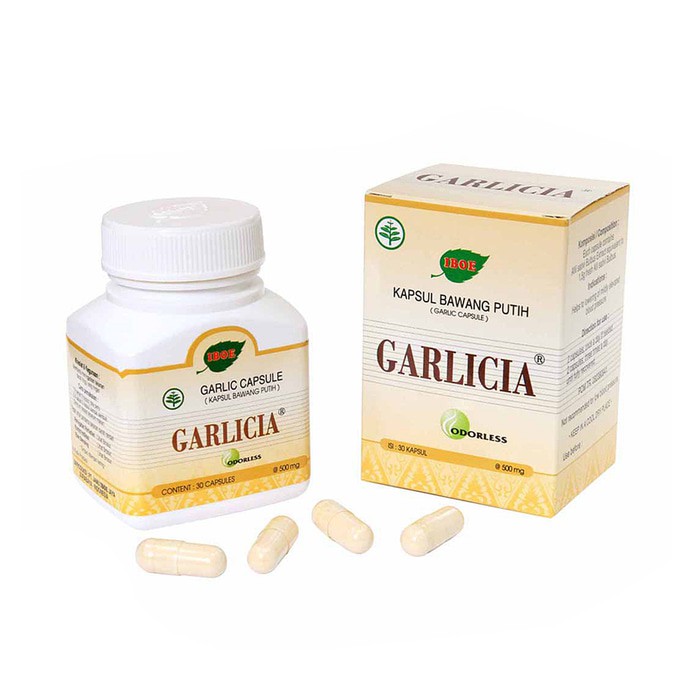 Garlicia Jamu Iboe Isi 30 Kapsul - Obat Kolesterol