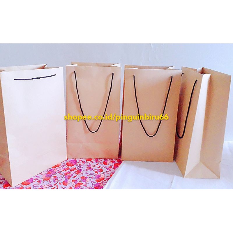 

GOODYBAG/kantong paperbag samson coklat.kuat.25x18x10 cm.