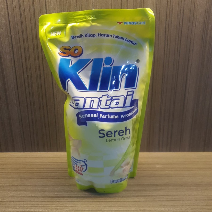 So Klin Lantai Sensasi Perfume Aromatic Sereh Wings Care 780 Ml