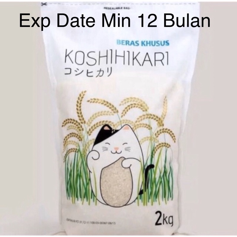 

KOSHIKARI KOSHIHIKARI BERAS JEPANG 2 KG Beras Jepang Organik REPACKS