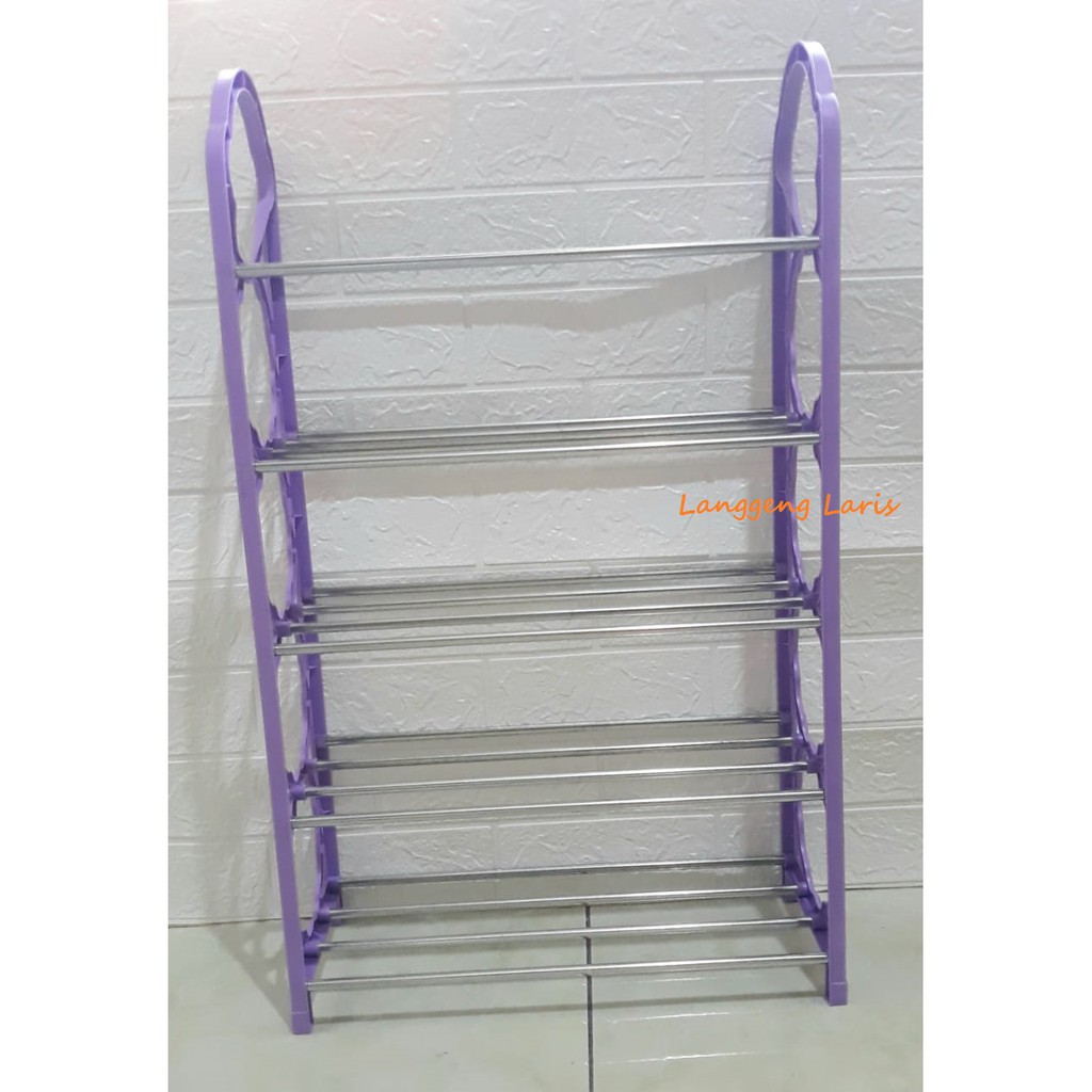 Rak Sepatu/Sandal Tempat Sandal Sepatu Alumunium Besi