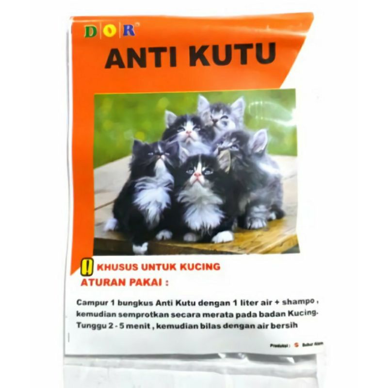 Serbuk Obat anti kutu kucing/anjing