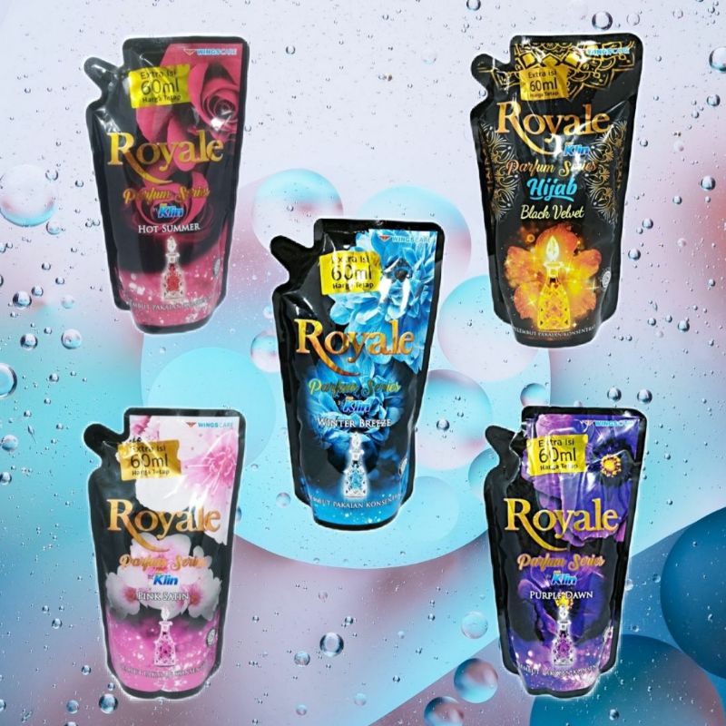 SOKLIN ROYALE PARFUM COLLECTION 750ML pink satin/hot summer/winter breeze/purple dawn/hijab