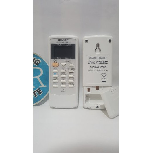 Promo Remote remot AC Sharp Plasmacluster CRMC A790JBEZ Original asli Diskon