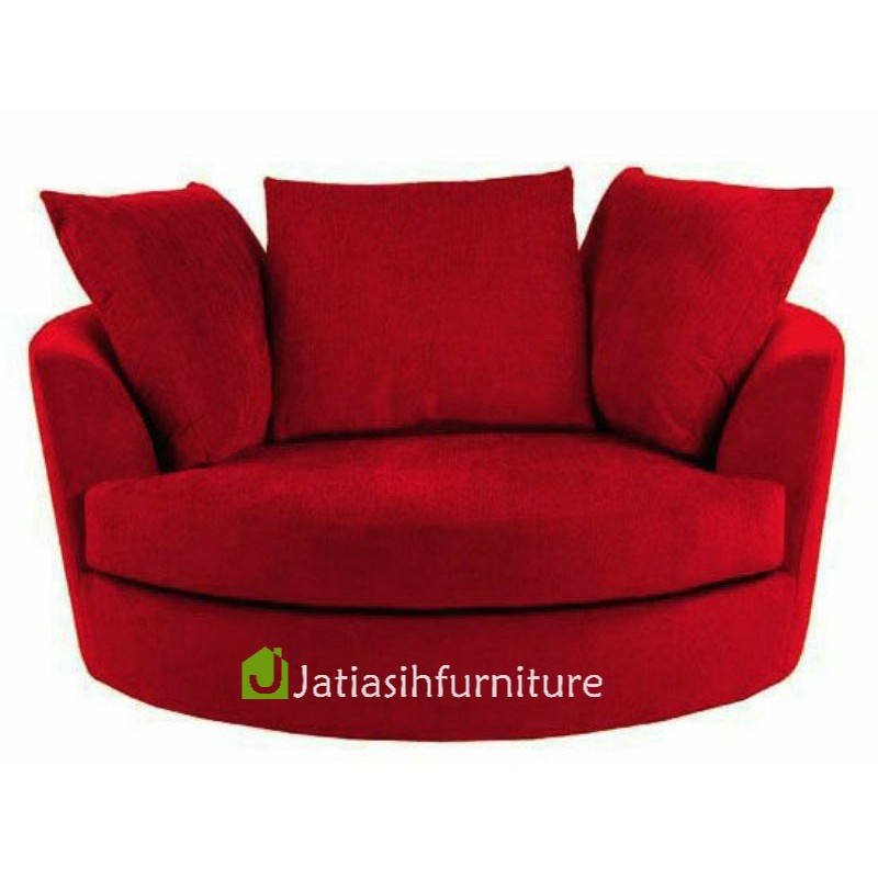 Big Sofa bulat ottoman marta barel  Jati Asih Furniture