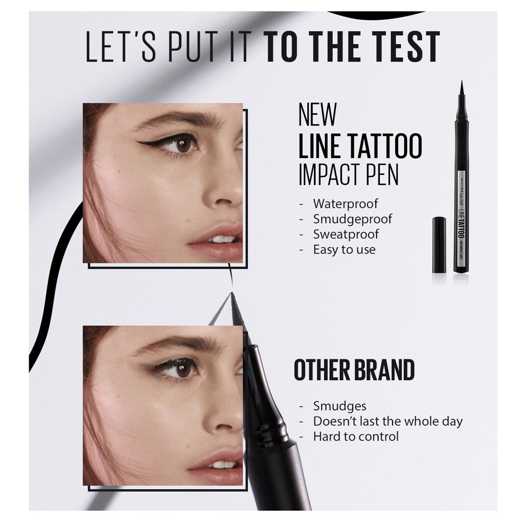 Maybelline Line Tattoo High Impact Eyeliner Makeup / eyeliner tatoo high impact