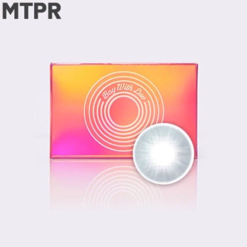 READY STOCK OFFICIAL BTS BOY WITH LUV X MTPR LENS SOUL GRAY - MINUS SOFTLENS