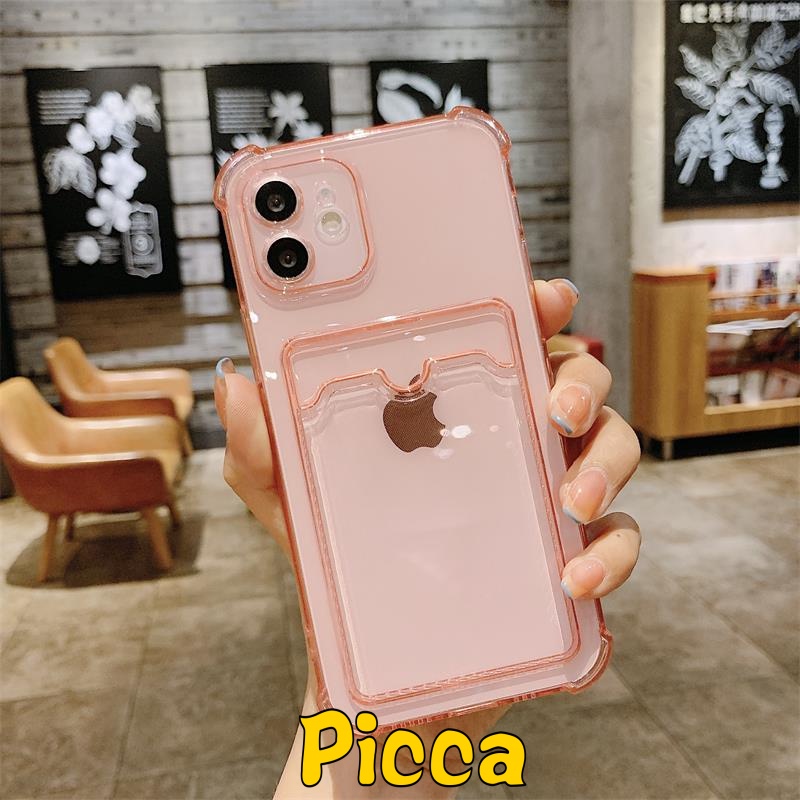 Realme C11 10 Pro C31 C12 C15 C35 C21Y C25Y C20A C30 5 5i 5s C3 6i 9i C25S C25 C20 C11 2020 Dompet Kartu Phone Case Shockproof Soft Tpu Shell