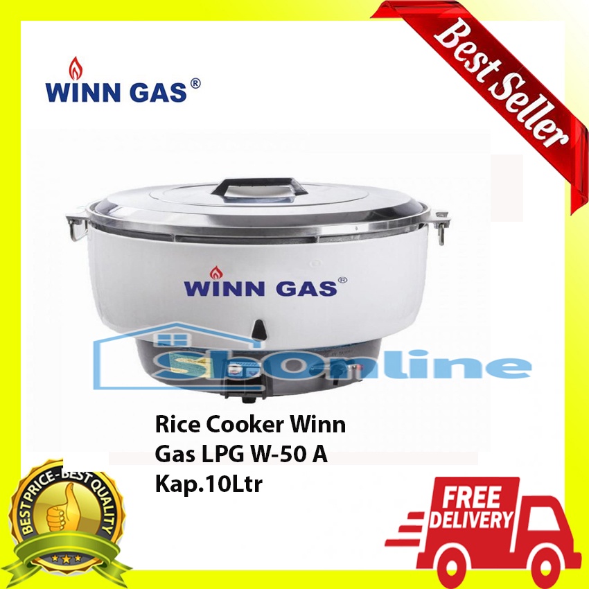 Rice Cooker Winn Gas LPG W-50 A Kap.10Ltr