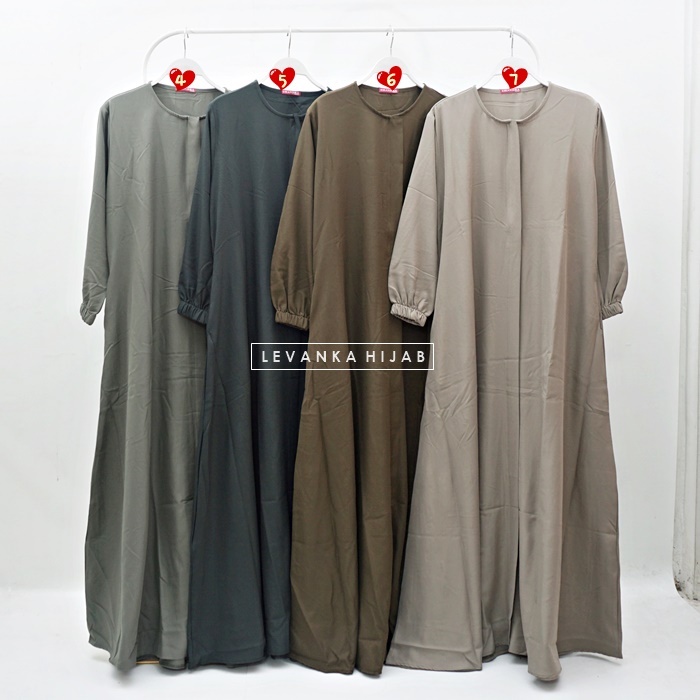 Gamis Terbaru Biya Dress Bahan Shakila ukuran Allsize fit to XL