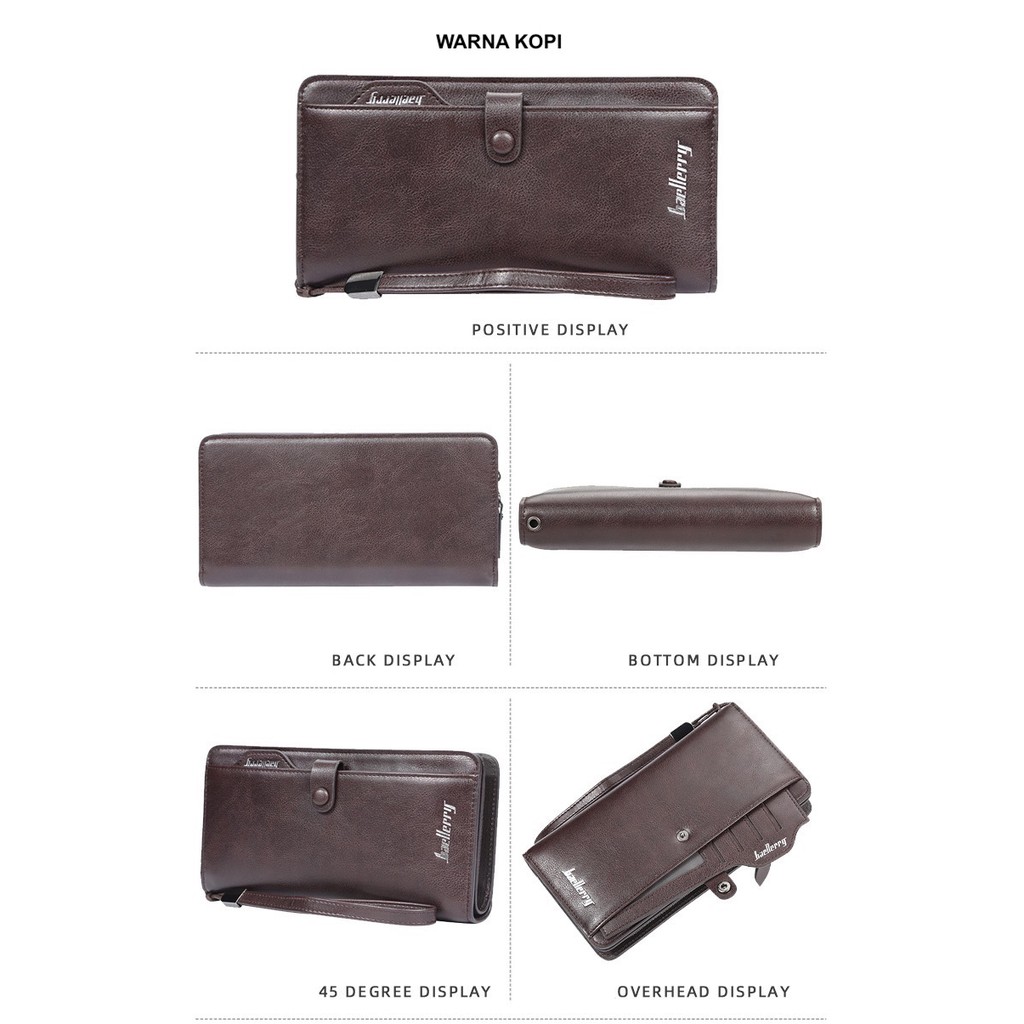 ORIGINAL BAELLERRY 6703 DOMPET PANJANG DENGAN ZIPPER SLETING PRIA WANITA JHONNY WALLET