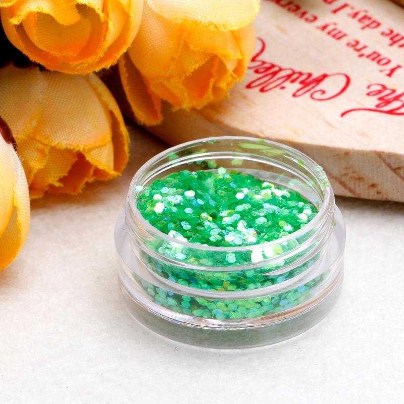 SIY  DIY Nail Art UV Gel Sequins Shiny Powder Hexagon Decoration Tips Mold Making New