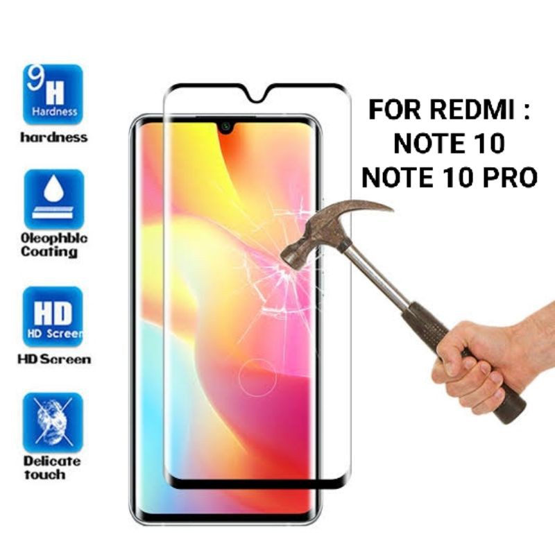 tempered glass Xiaomi redmi 9T/note 9/ 9 pro/ Note 10/ 10s/ 10 pro/ Anti Gores Xiaomi full cover