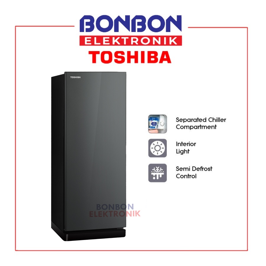 Toshiba Kulkas 1 Pintu GR-RD196CC-DMF / GRRD196CCDMF